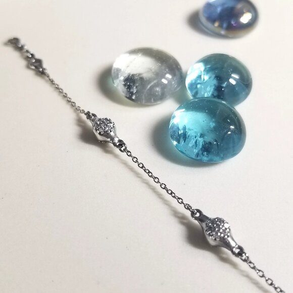 Authentic Pandora Modern Love Pods Bracelet Sterling Silver CZ Retired - Picture 5 of 7